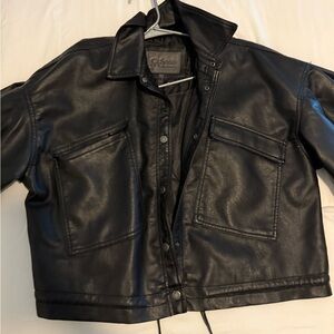 Woman’s Black Leather Jacket